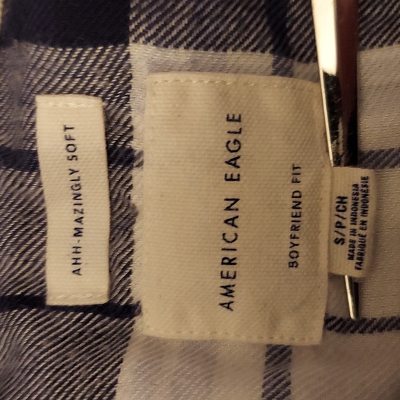 AMERICAN EAGLE | PLAID FLANNEL SHIRT | SIZE SMALL - Picture 4 of 6